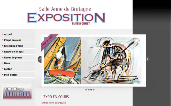 Le site expositions-pleyberchrist.fr présente l'exposition d'Alain Le Nost