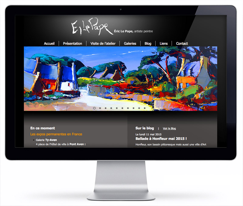 Le site internet d'Éric Le Pape, artiste peintre
