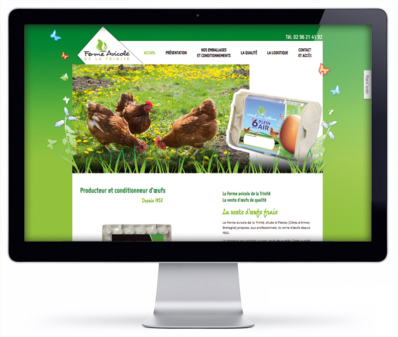 Le site internet de la Ferma avicole de la Trinité