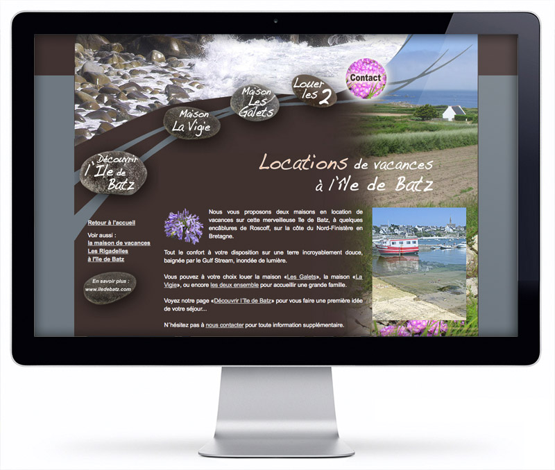 Le site internet Locations de vacances à l'île de Batz