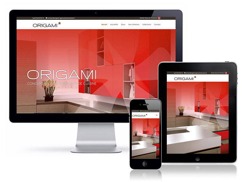 Le site internet d'Origami