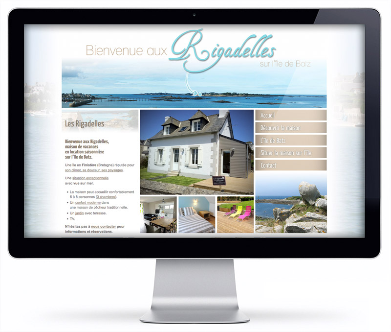 Le site internet des Rigadelles, location de vacances à l'île de Batz