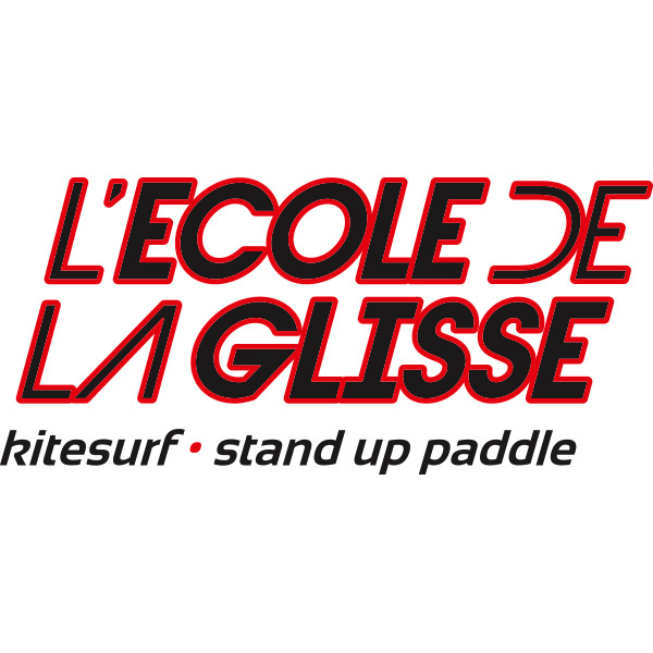 Le logo de l'École de la glisse, kitesurf et stand-up paddle